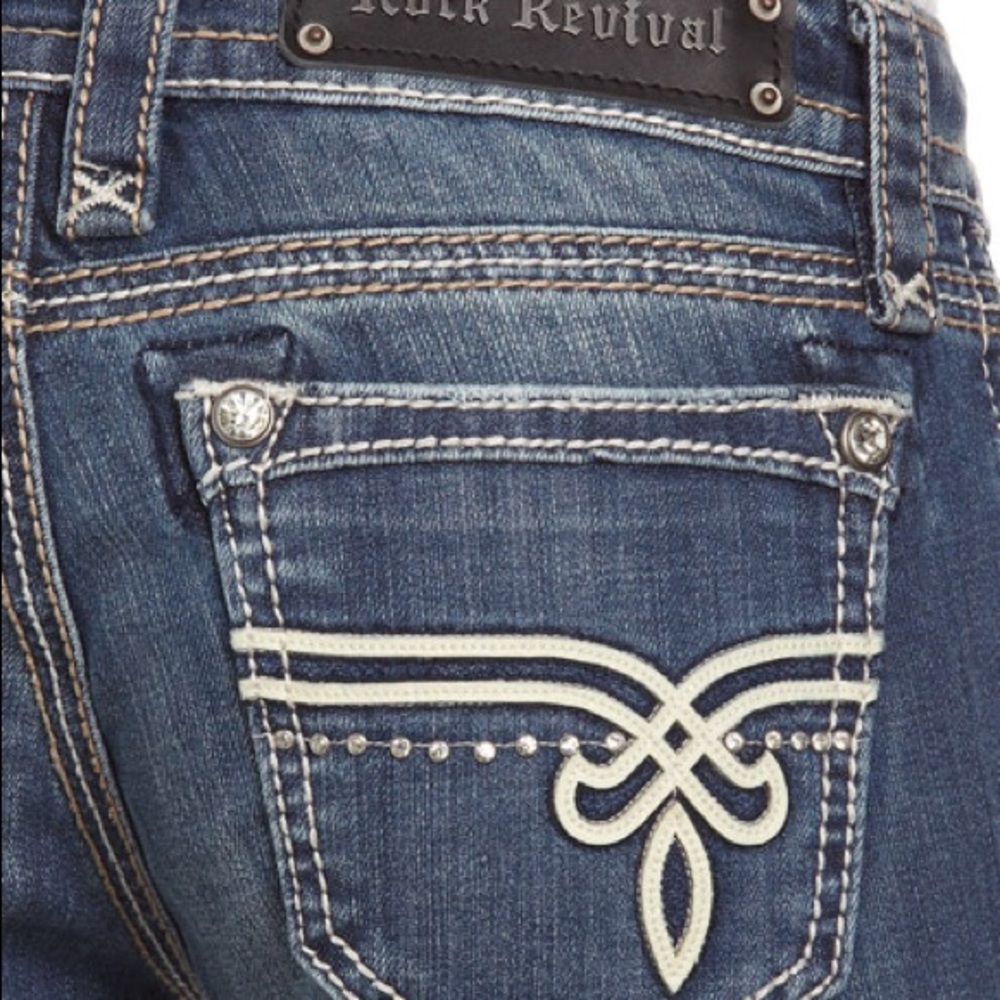 Rock Revival Cameron Boot Jeans Size 26